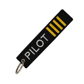 1PC NEW EMBROIDERY PILOT KEYCHAINS