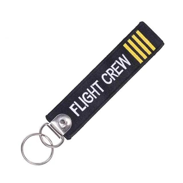 1PC NEW EMBROIDERY PILOT KEYCHAINS