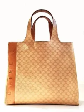 2000s CELINE MACADAM TOTE LOGO BAG