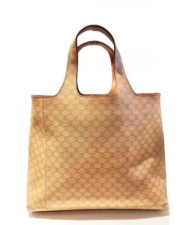 2000s CELINE MACADAM TOTE LOGO BAG