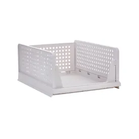2Pcs Stackable Wardrobe Storage DIY Closet Organizer | Clothes Shelf Rack (2 x Large)