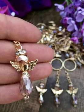 40pcs Angel keychain, christening favor, baptism angel favor, girl keychain, boy keychain, baptism keychain, favor keychain