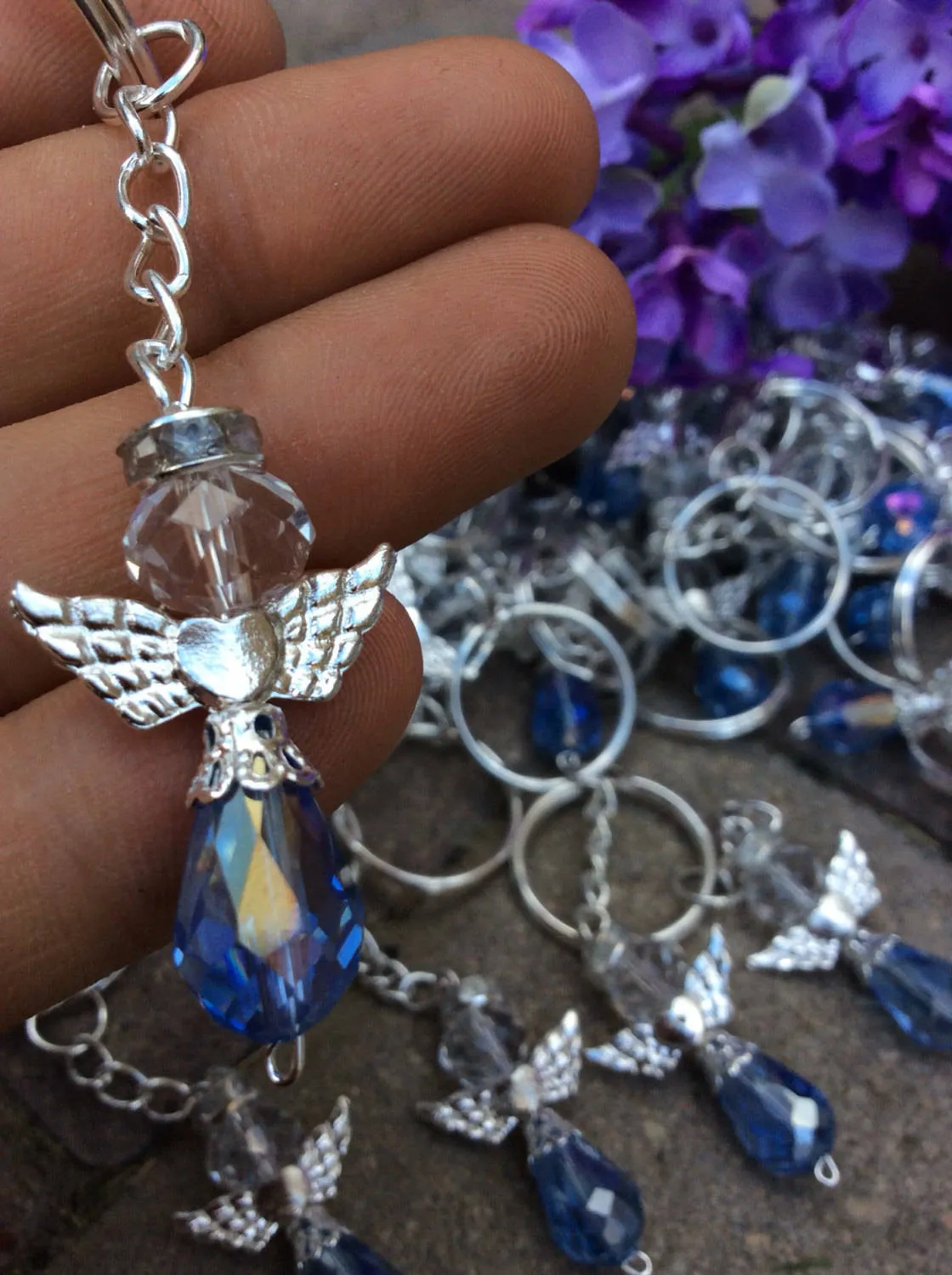 40pcs Angel keychain, christening favor, baptism angel favor, girl keychain, boy keychain, baptism keychain, favor keychain