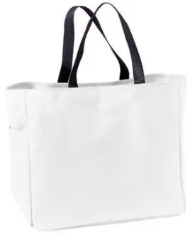 6 ct White Polyester Improved Essential Tote Bags Wholesale - By Bundle
