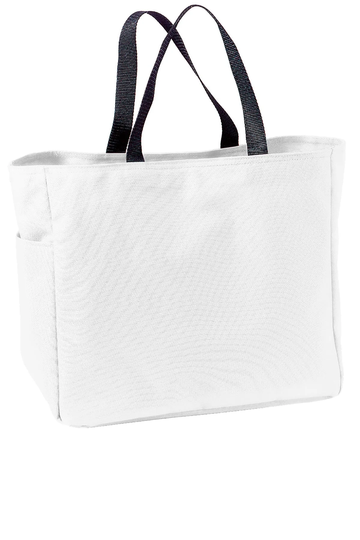 6 ct White Polyester Improved Essential Tote Bags Wholesale - By Bundle