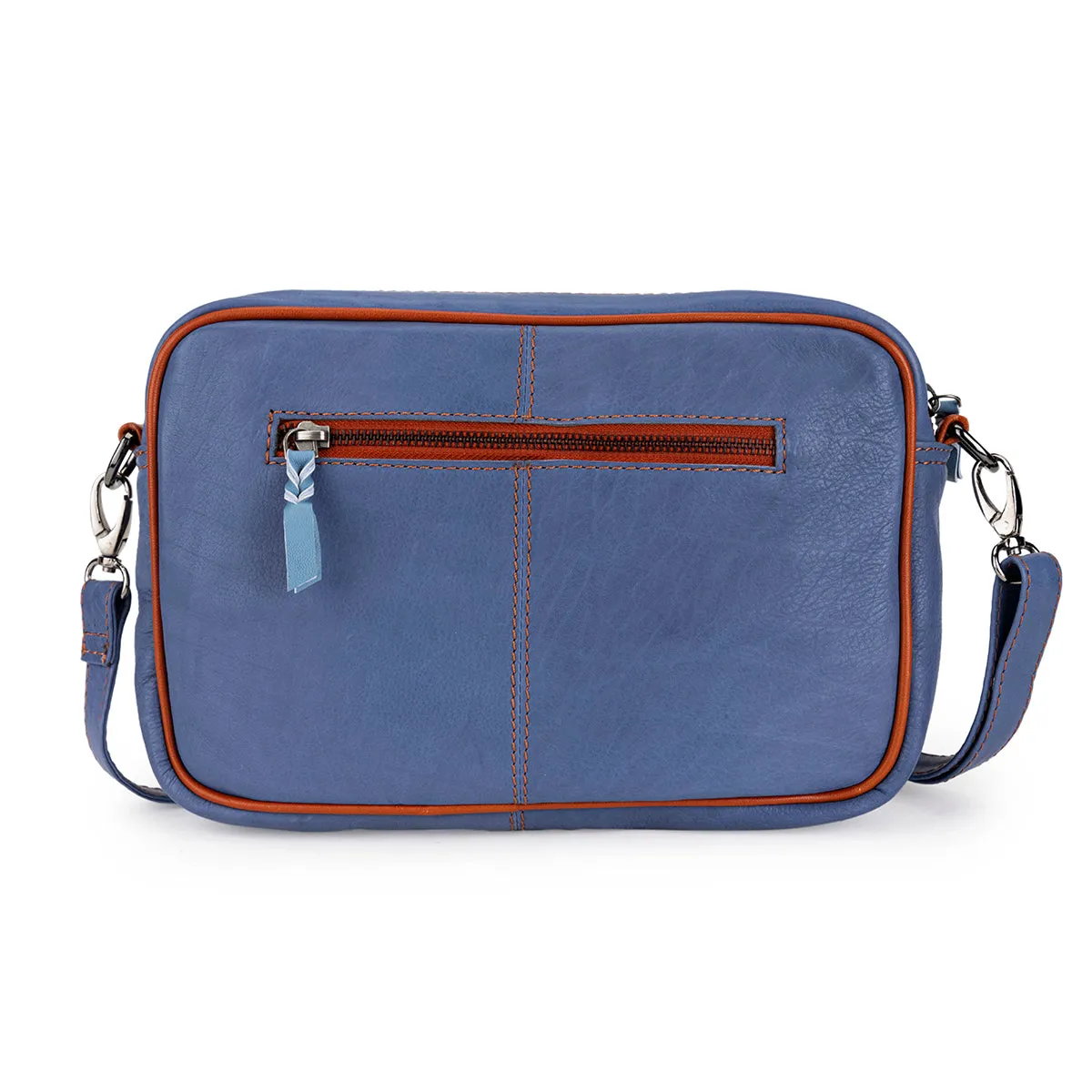 Abelardo Minimilastic Blue Quilted Sling Bag