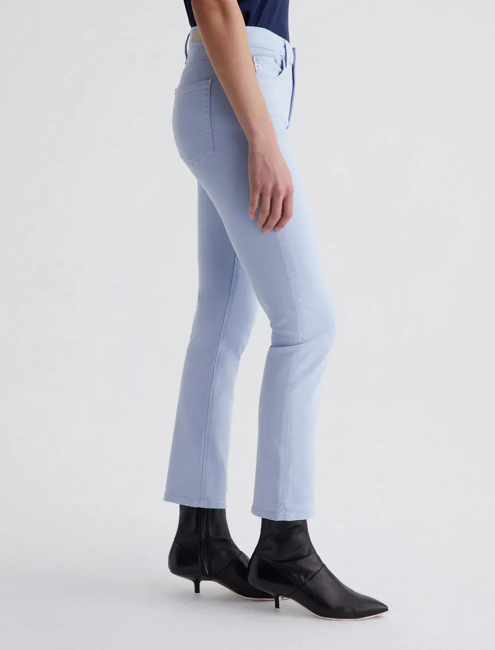 AG Mari Crop High Rise Slim Straight - Blue Whisper