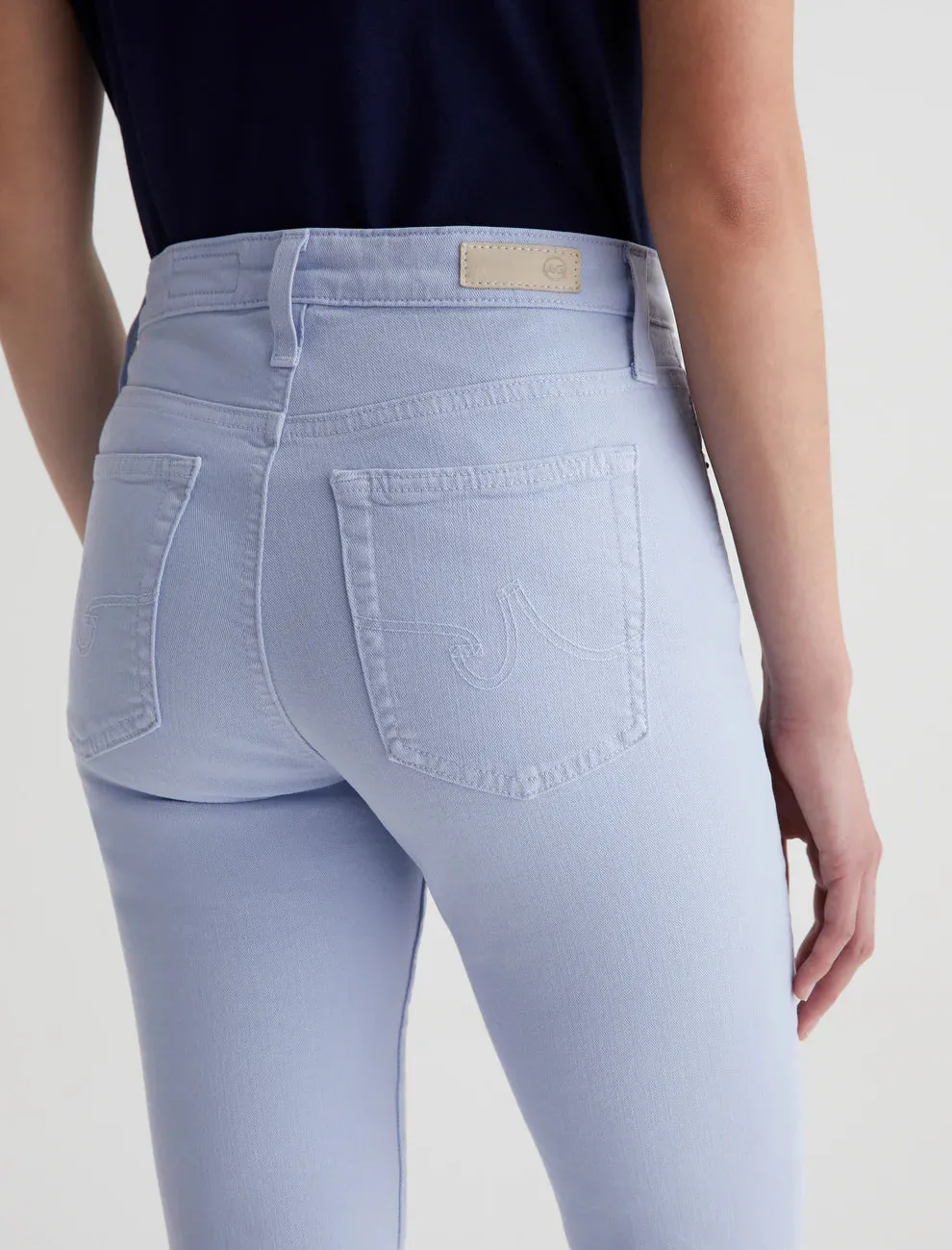AG Mari Crop High Rise Slim Straight - Blue Whisper