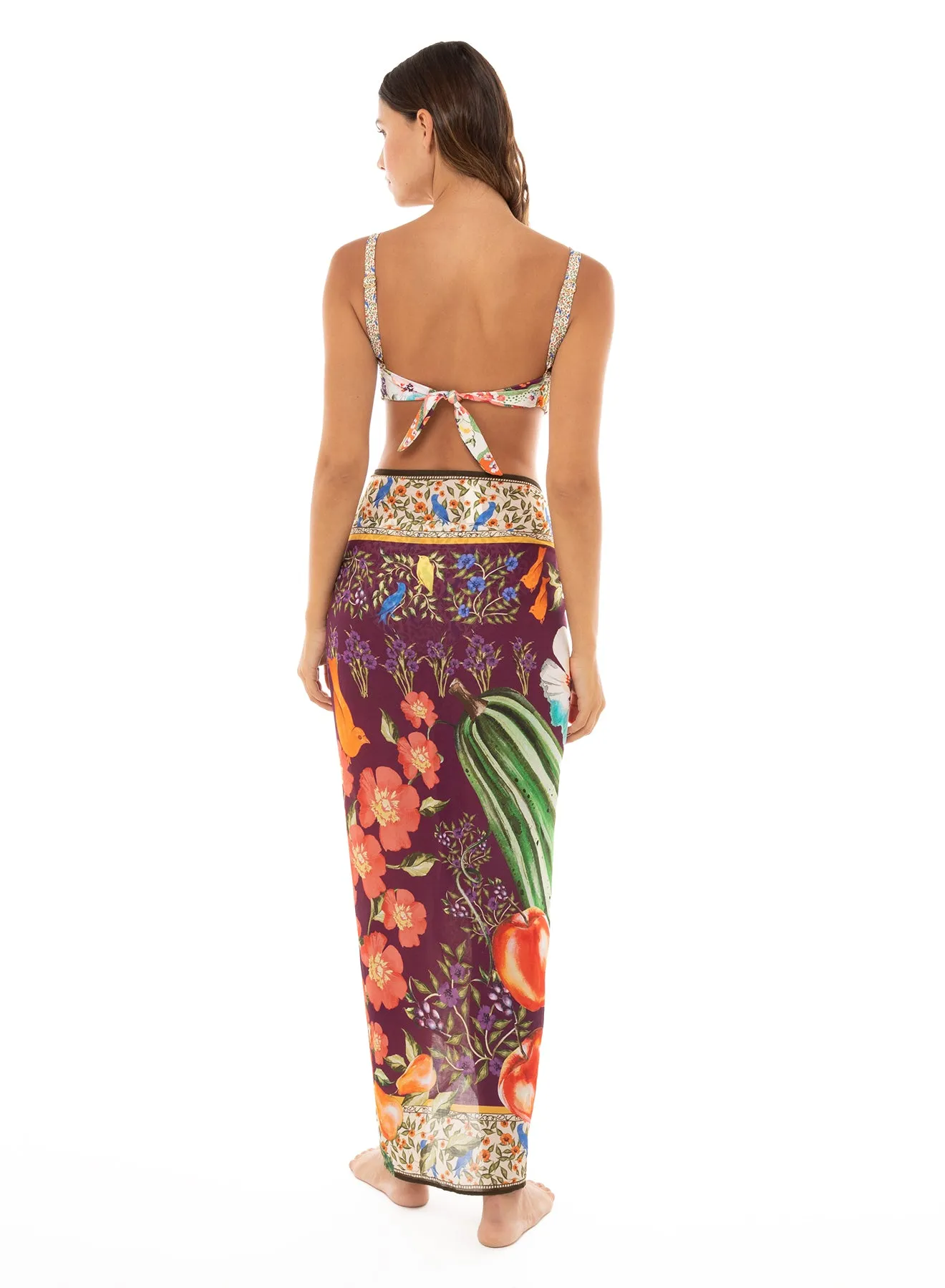 Agua Bendita Marine Seed Sarong Cover Up