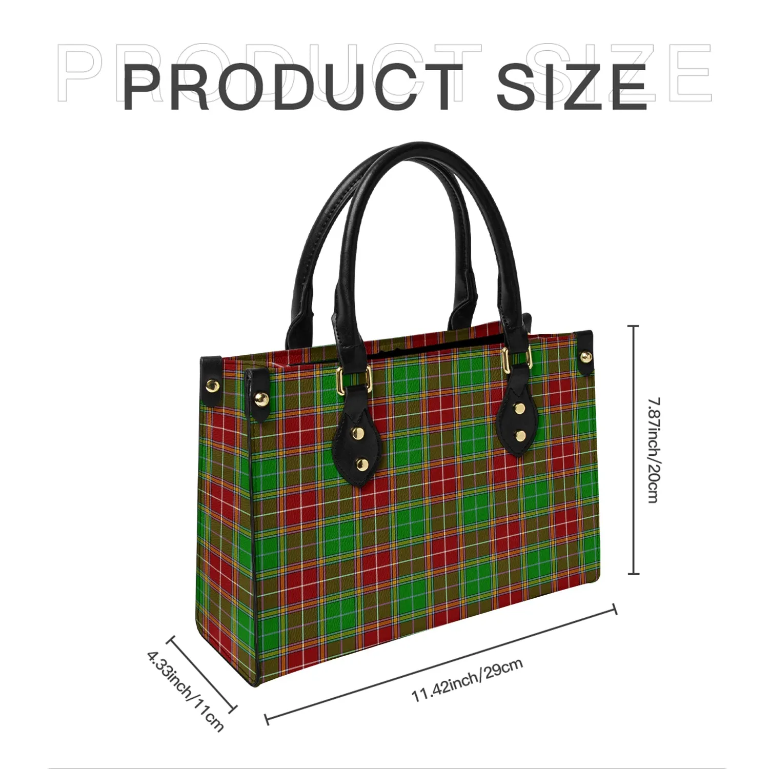 Baxter Modern Tartan Leather Bag