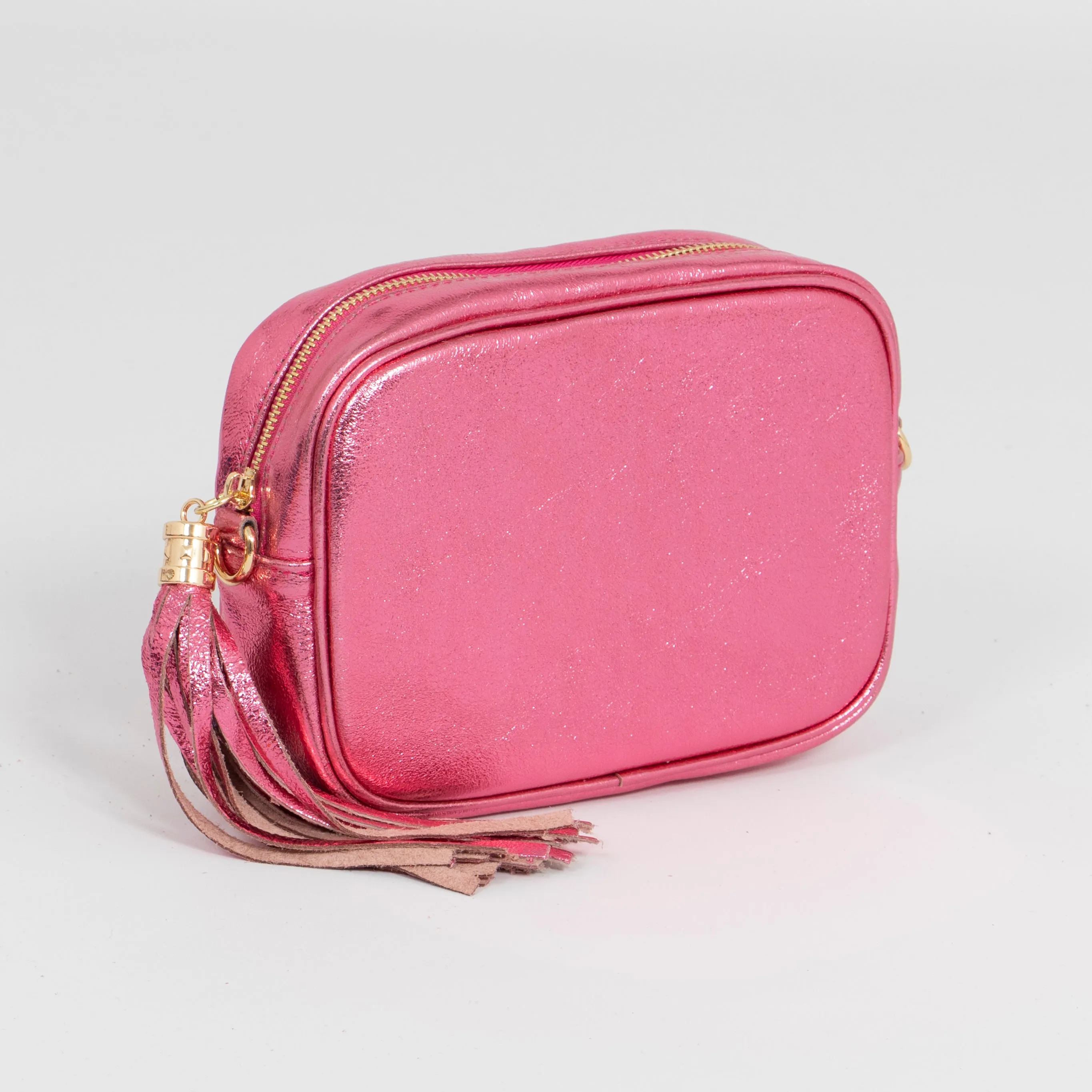 Beau Crossbody Bag - Hot Pink, Metallic