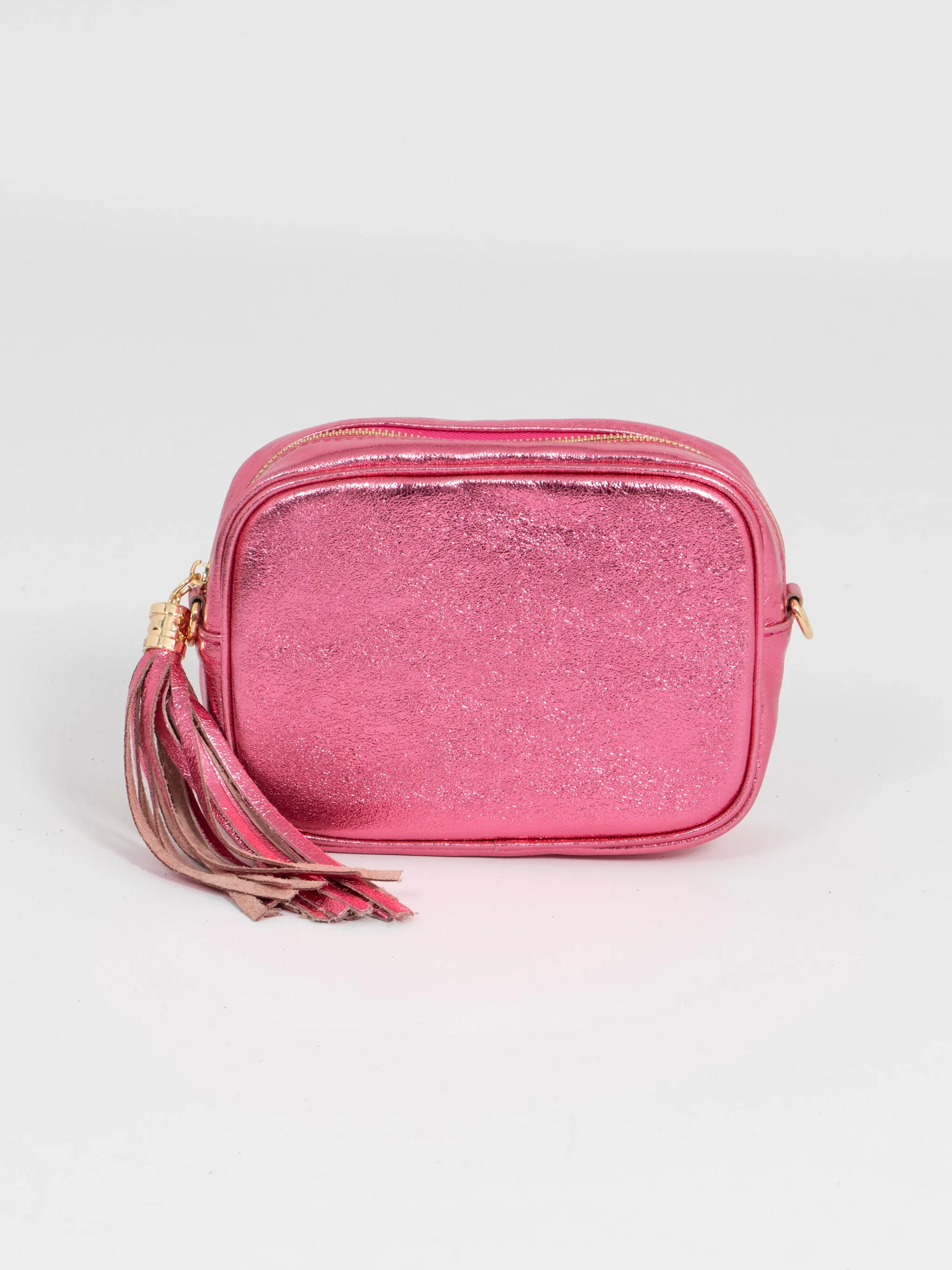 Beau Crossbody Bag - Hot Pink, Metallic