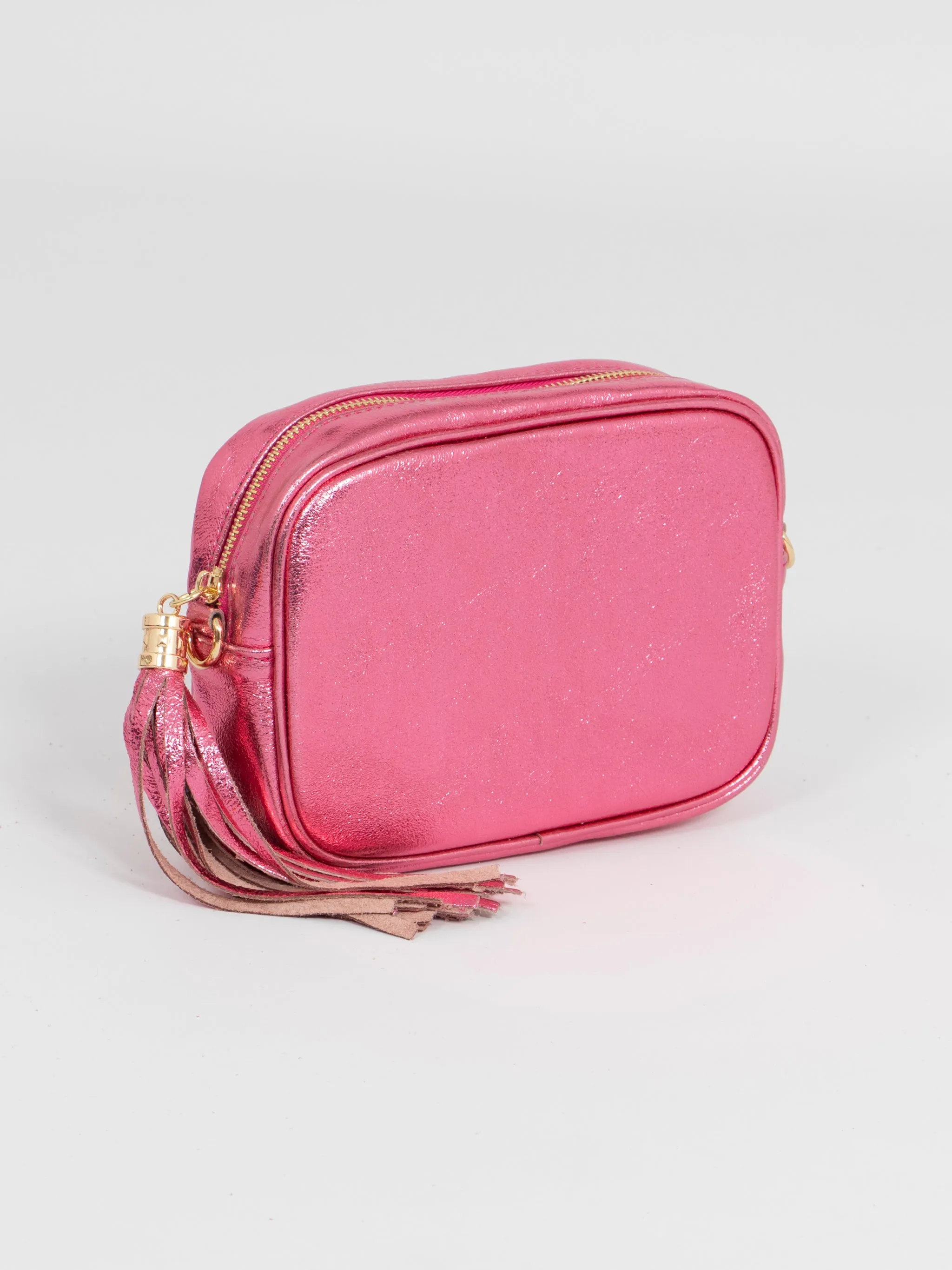 Beau Crossbody Bag - Hot Pink, Metallic