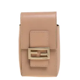 Beige Leather Cigarette Pouch