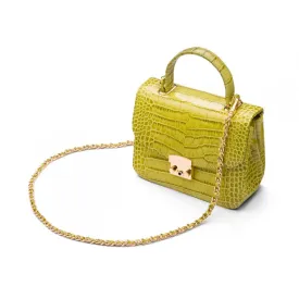 Betty Bag - Lime Green Croc