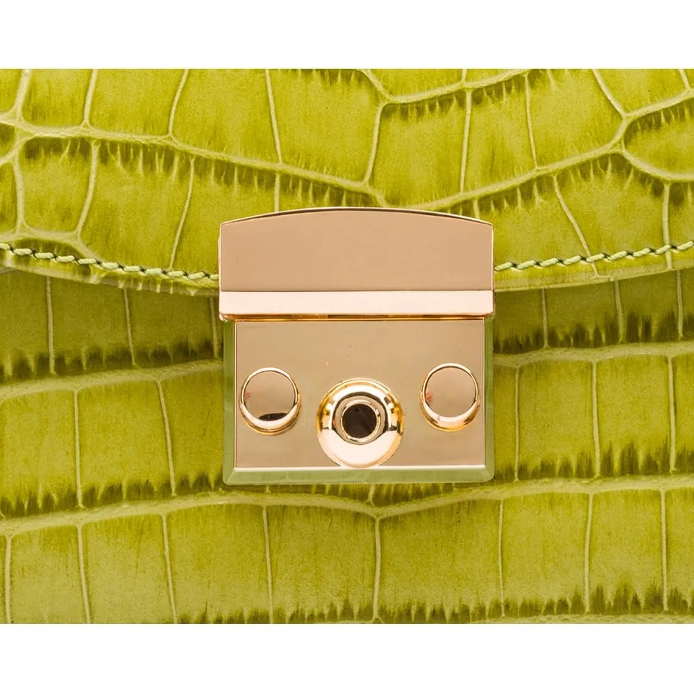 Betty Bag - Lime Green Croc