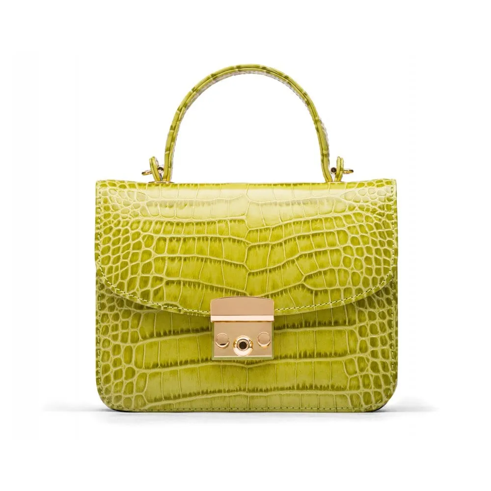 Betty Bag - Lime Green Croc