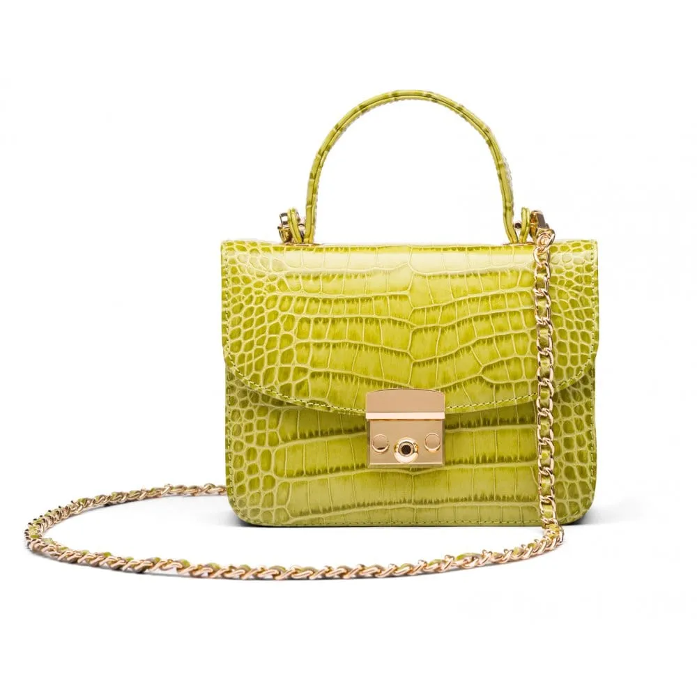 Betty Bag - Lime Green Croc