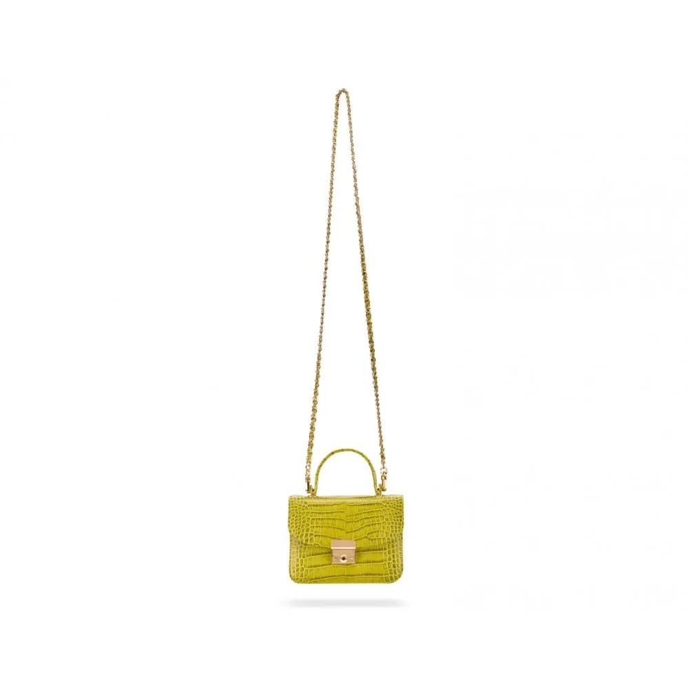Betty Bag - Lime Green Croc