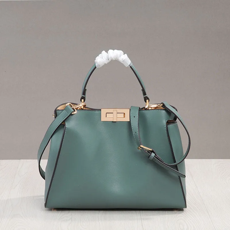 Big Bag White-Collar Fashion New Cat Bag Leather Leather Leather