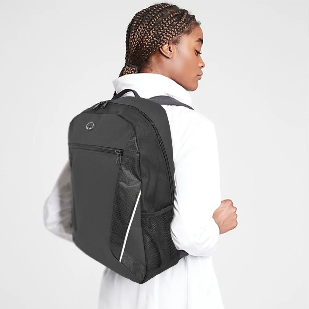 Black Promotional Backpack - Custom Branding | 600D, 19L