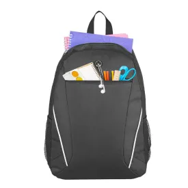 Black Promotional Backpack - Custom Branding | 600D, 19L