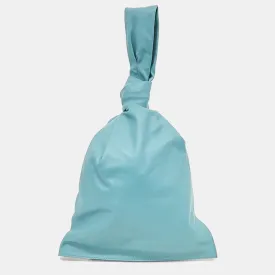 Blue Leather BV Twist Bag