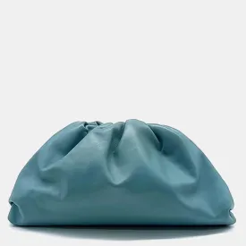 Botteag Veneta Blue Butter Calf Pouch Bag