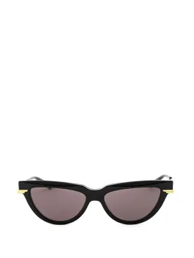 Bottega Veneta Black Sunglasses with Golden Details