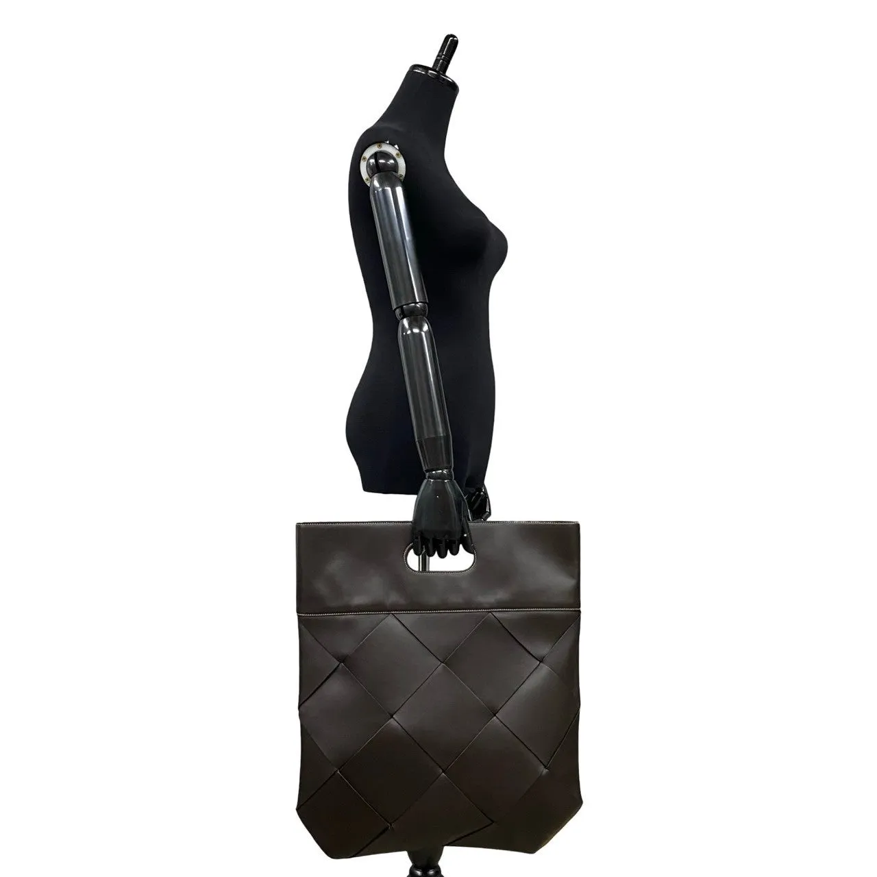 Bottega Veneta Leather Canvas Tote Bag