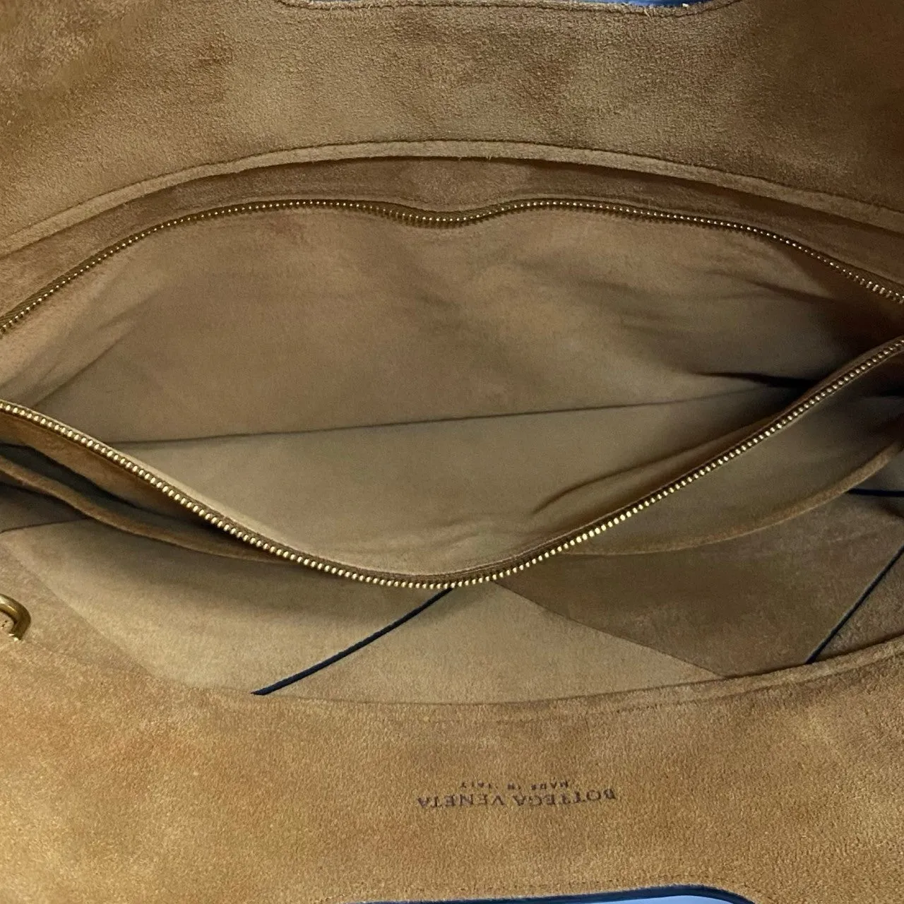 Bottega Veneta Leather Canvas Tote Bag
