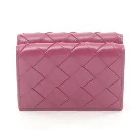 Bottega Veneta Leather Intrecciato Trifold Wallet