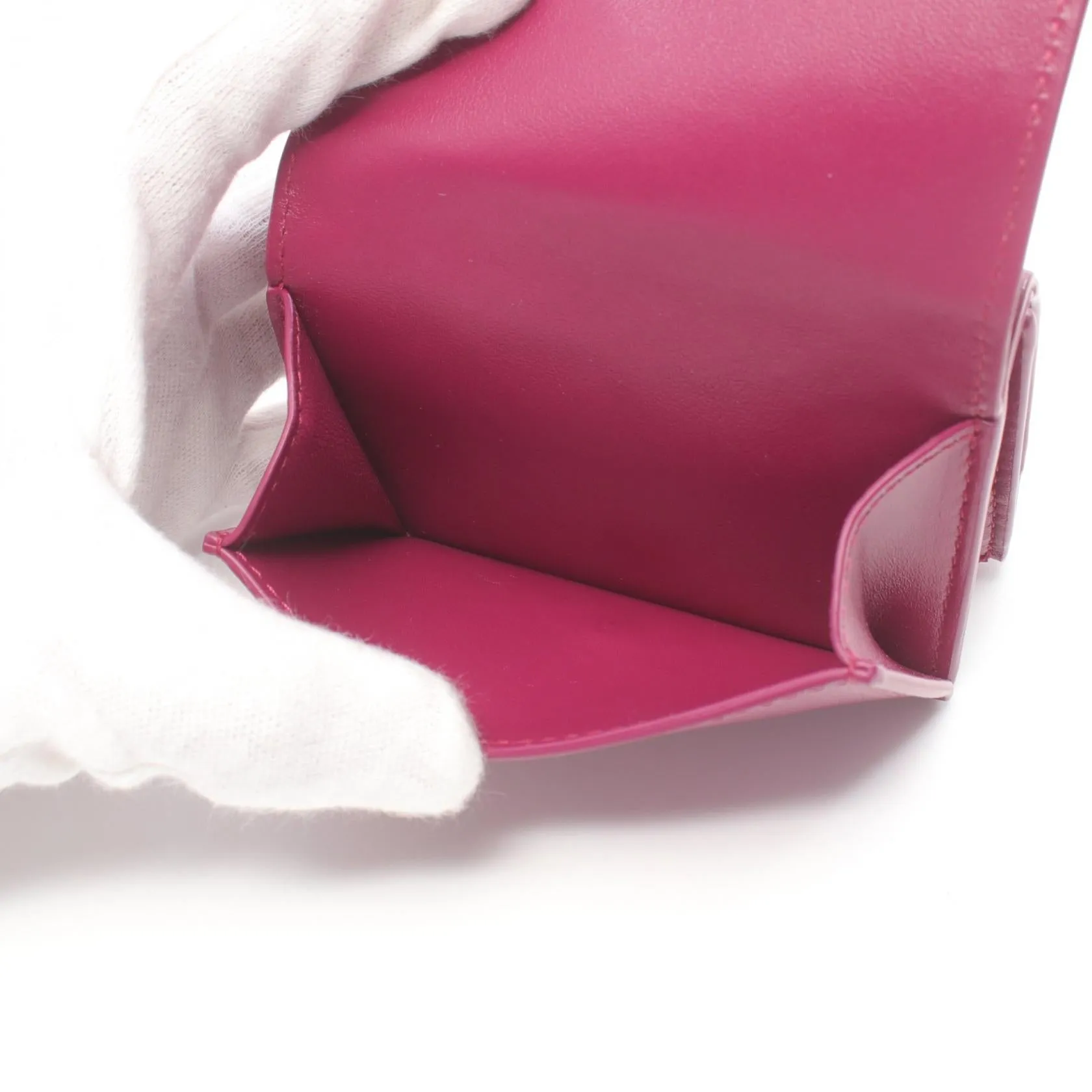 Bottega Veneta Leather Intrecciato Trifold Wallet