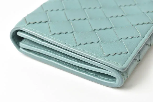 Bottega Veneta Leather Long Wallet Intrecciato