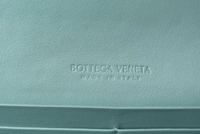 Bottega Veneta Leather Long Wallet Intrecciato