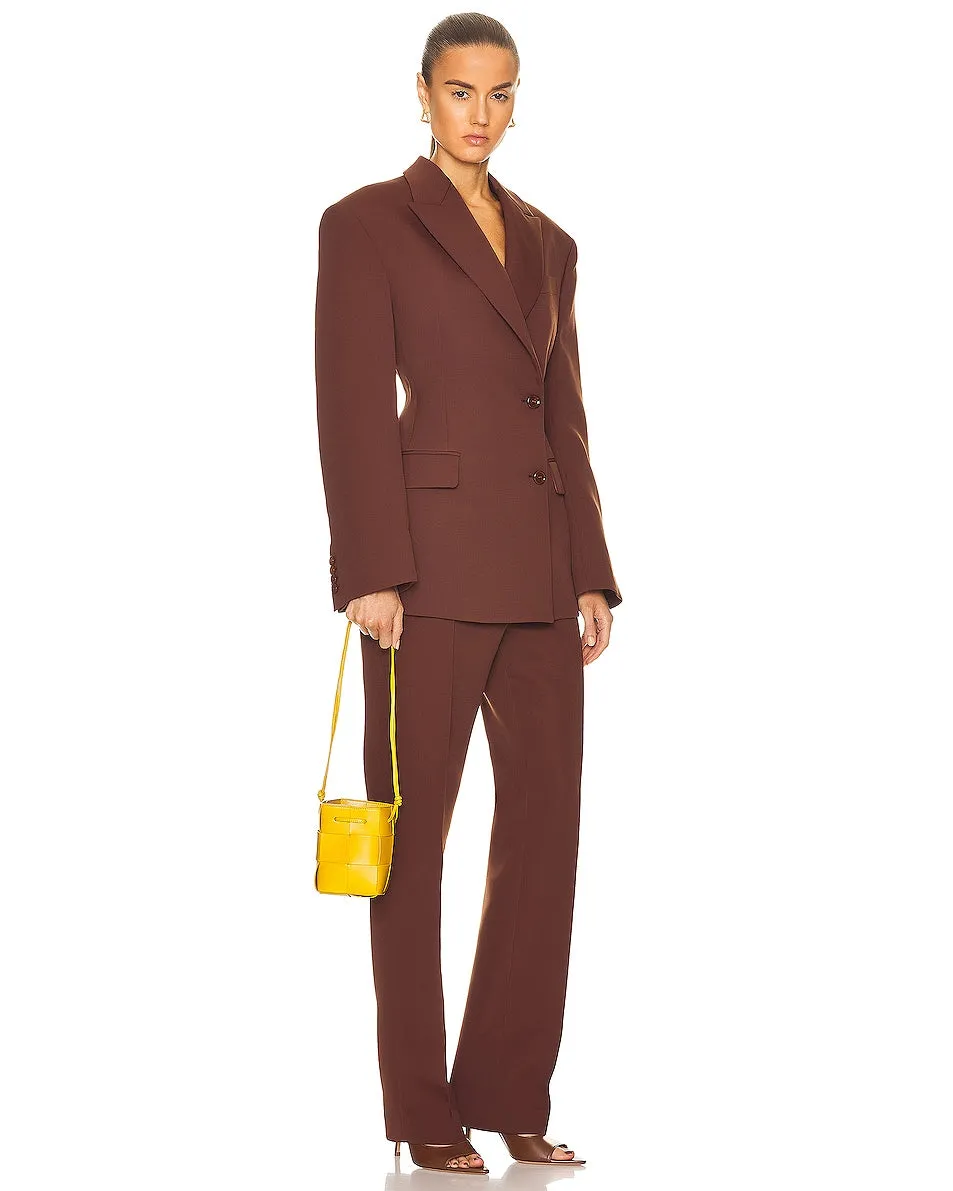 Bottega Veneta Mini Cassette Bucket in Pollen & Gold