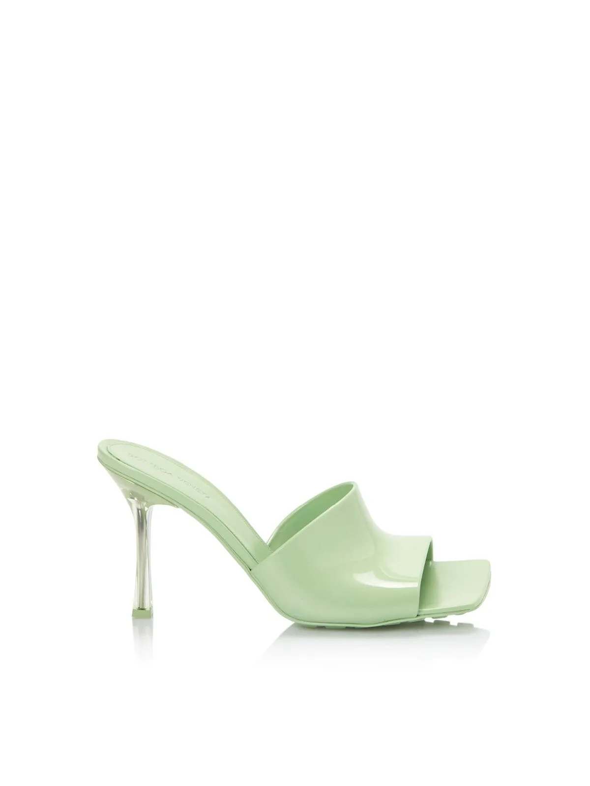 BOTTEGA VENETA Womens Green Comfort Square Toe Stiletto Slip On Dress Heeled