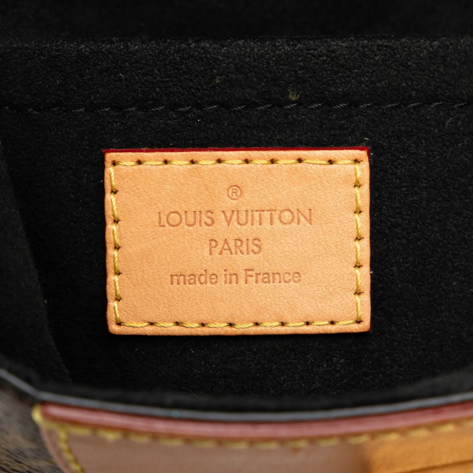 Brown Louis Vuitton Monogram Duffle Bucket Bag