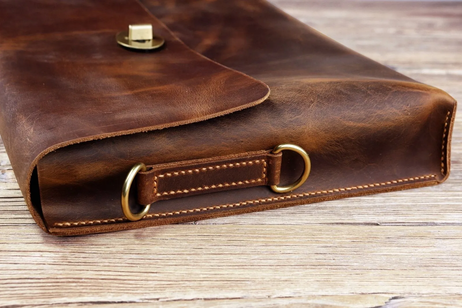 Brown slim leather laptop bag leather laptop bags for men
