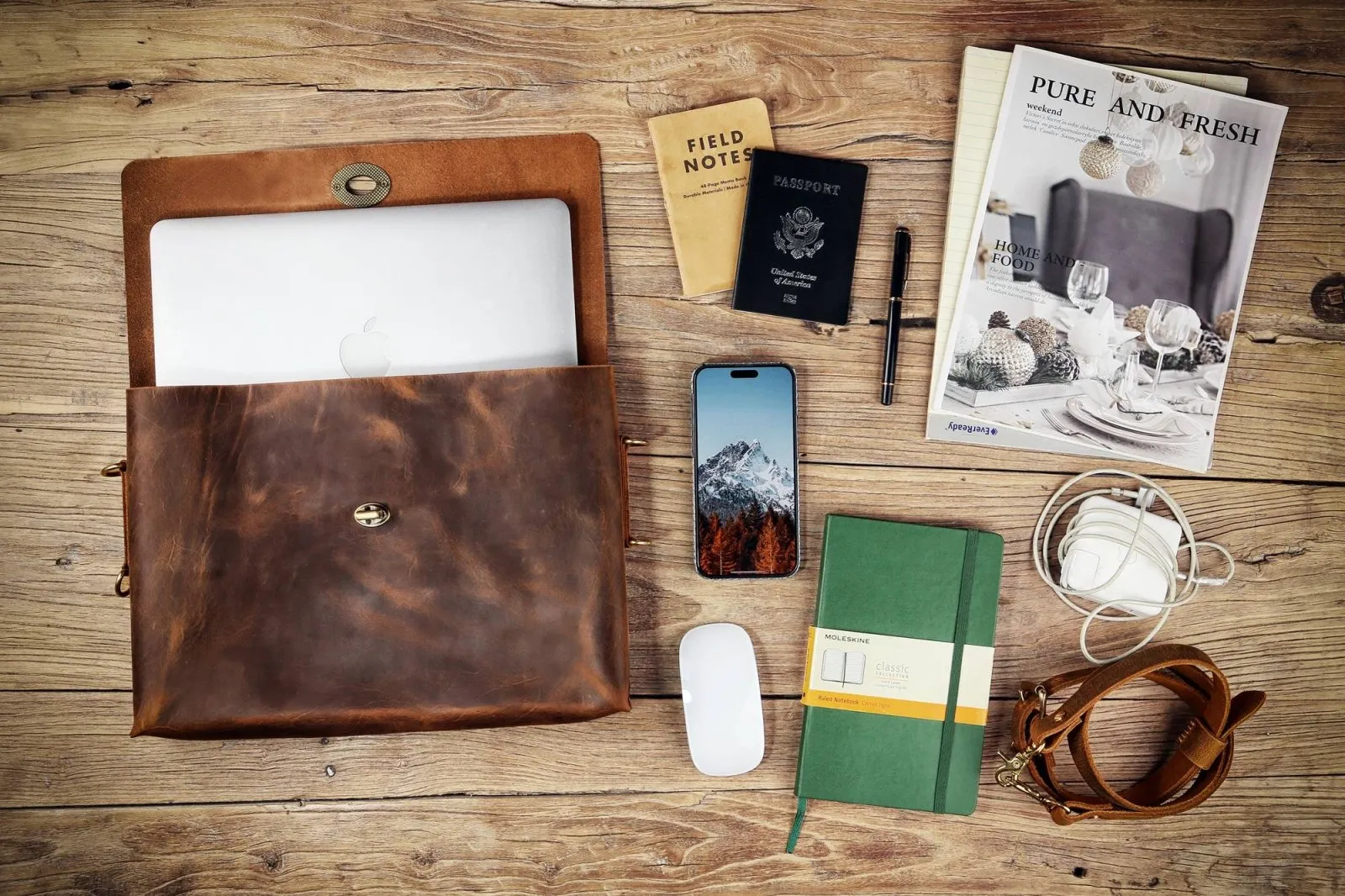 Brown slim leather laptop bag leather laptop bags for men
