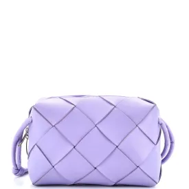 Cassette Camera Crossbody Bag Maxi Intrecciato Leather Small