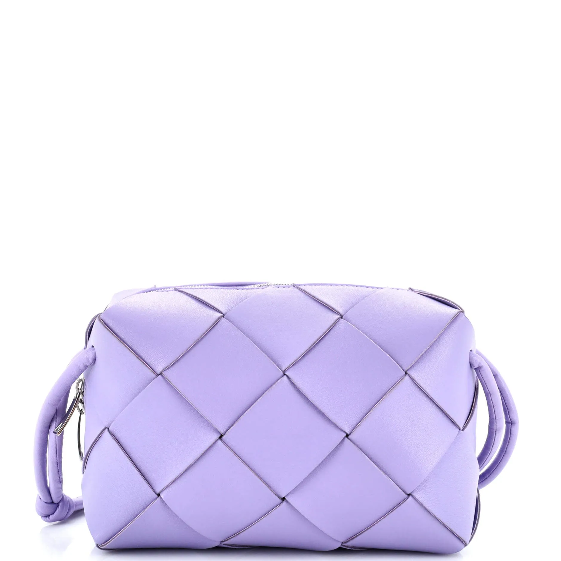 Cassette Camera Crossbody Bag Maxi Intrecciato Leather Small
