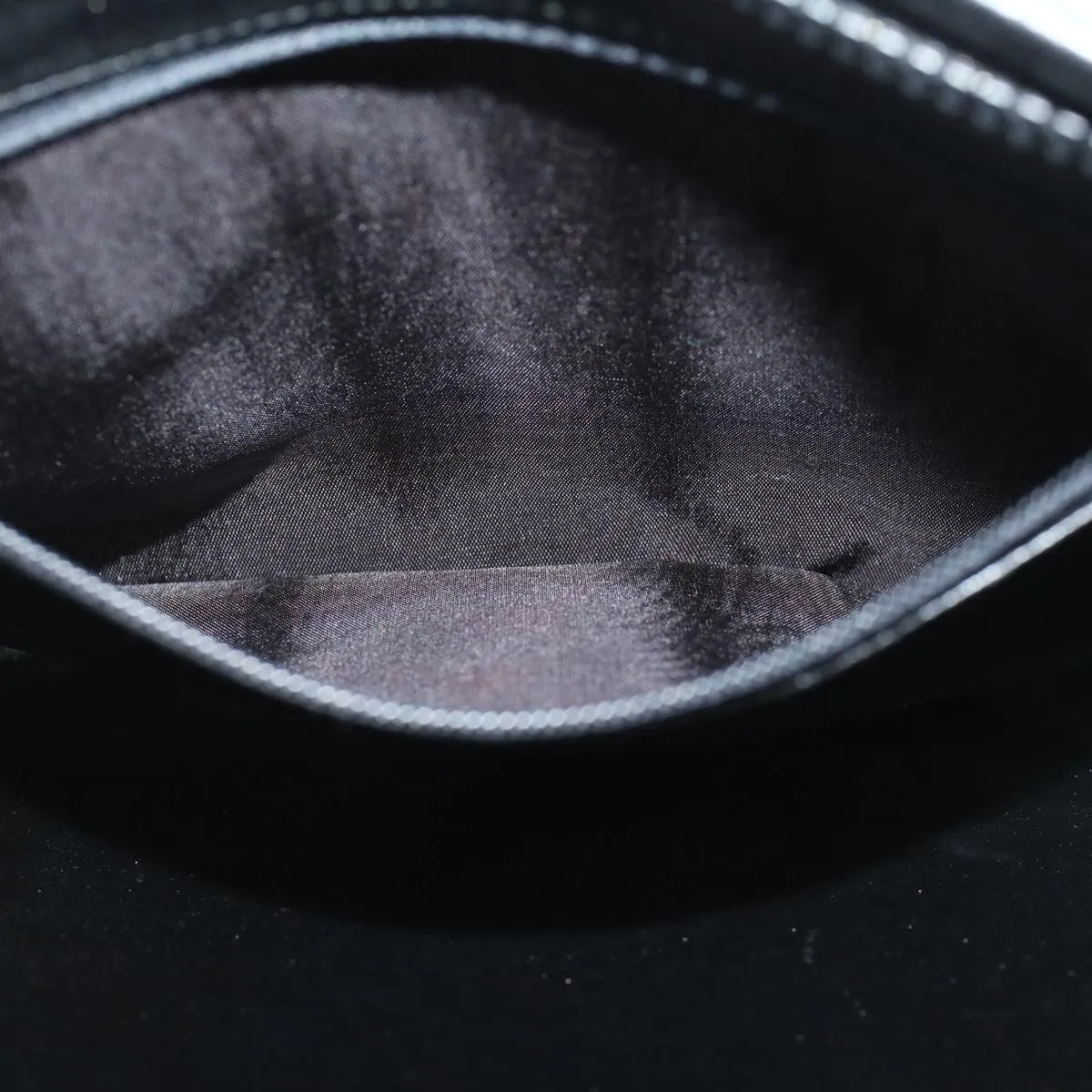 CELINE C Macadam Canvas Clutch Bag Black Auth ep1277