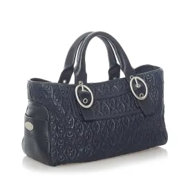 Celine Embossed Leather Boogie Handbag
