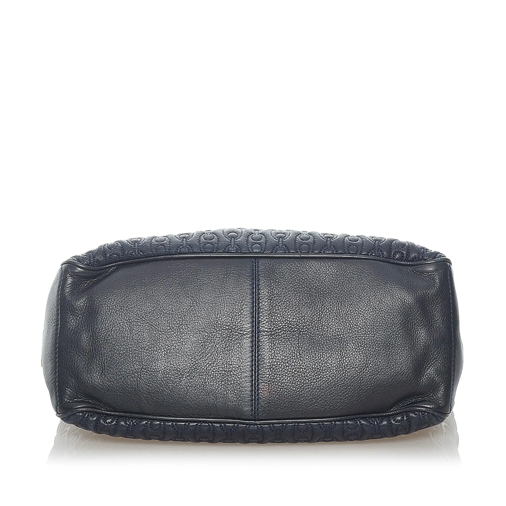 Celine Embossed Leather Boogie Handbag
