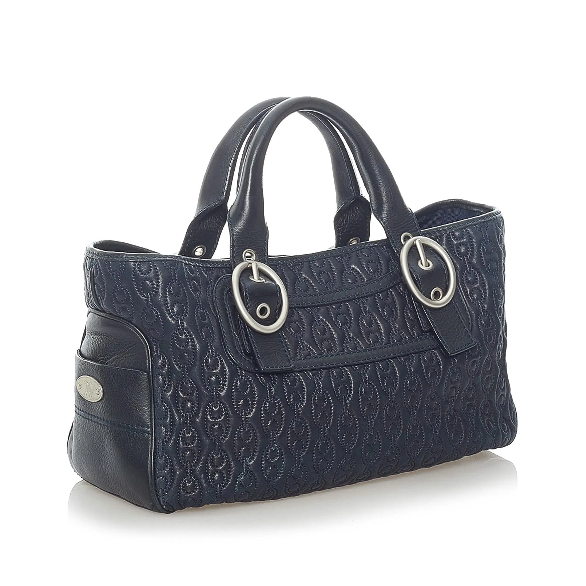 Celine Embossed Leather Boogie Handbag