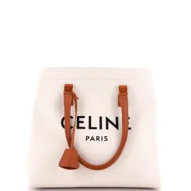 CELINE Horizontal Cabas Tote Canvas with Leather Small