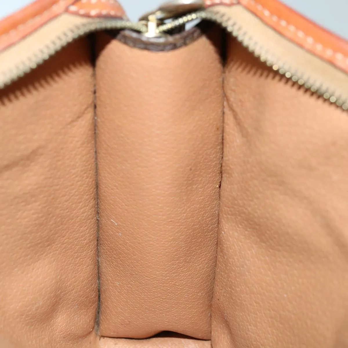 CELINE Macadam Canvas Clutch Bag PVC Brown Auth bs12631