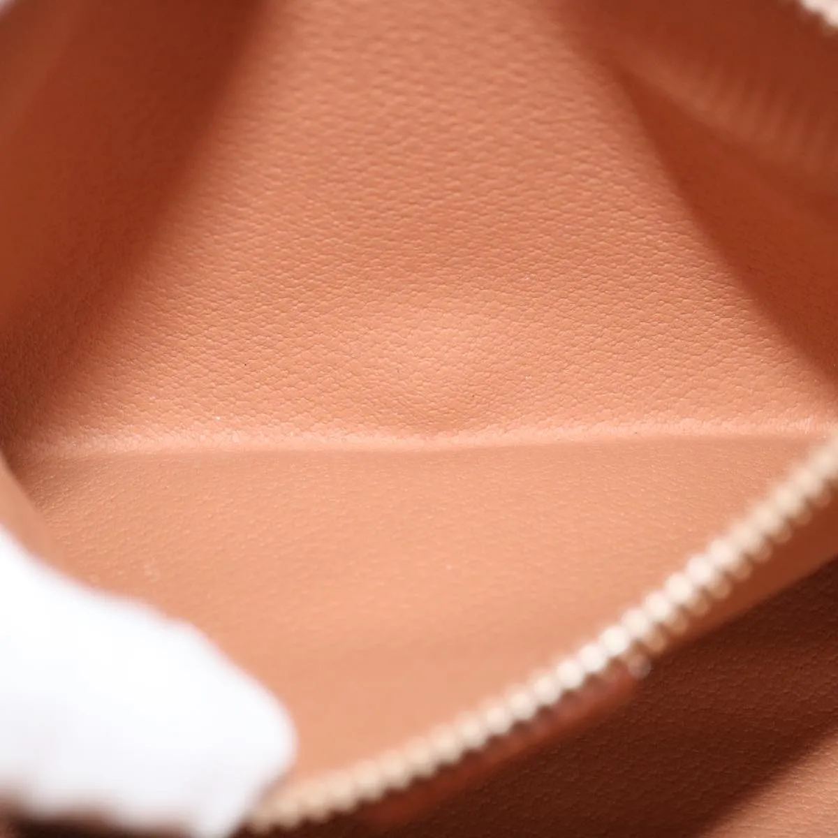 CELINE Macadam Canvas Clutch Bag PVC Brown Auth bs14049