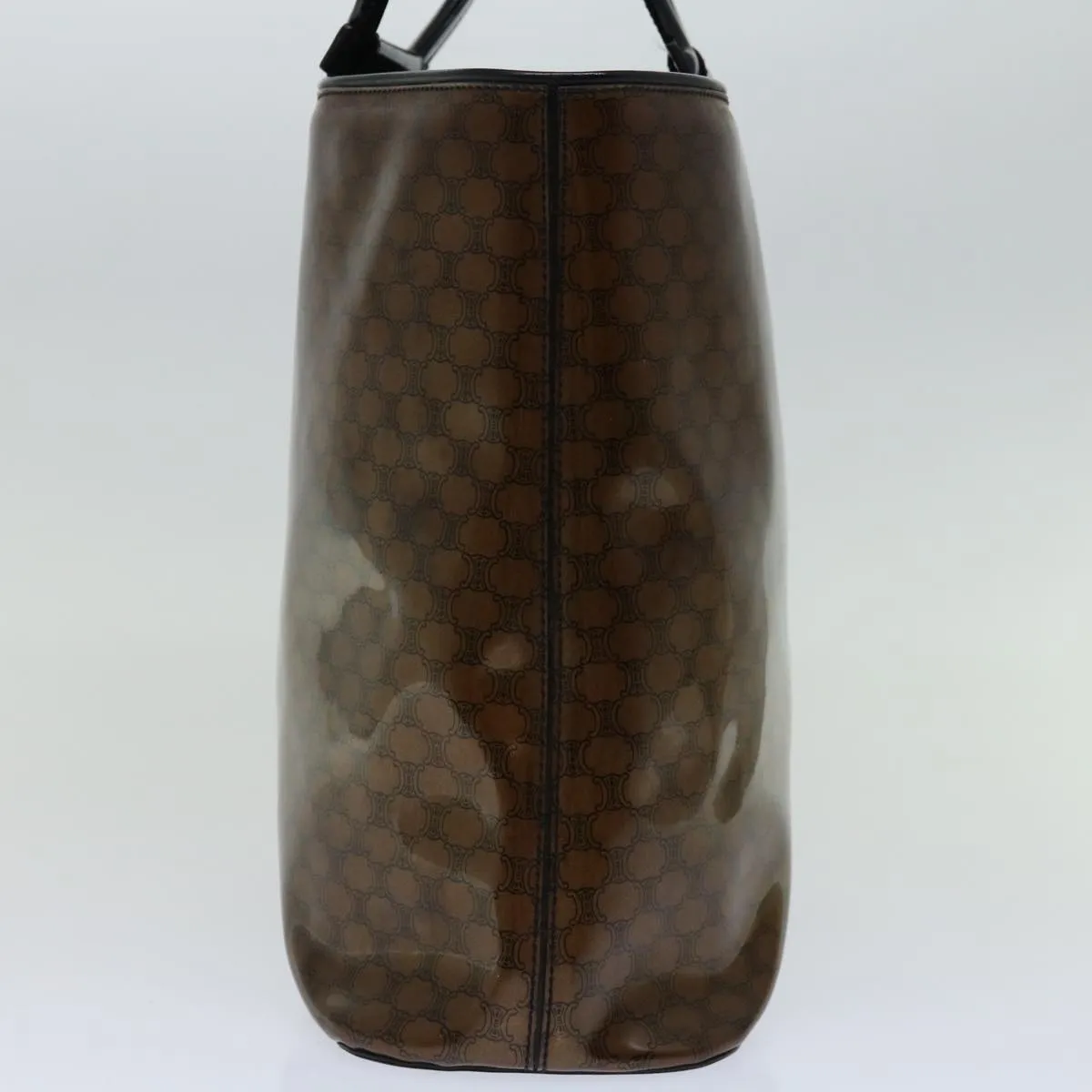 CELINE Macadam Canvas Hand Bag Brown Auth 69047